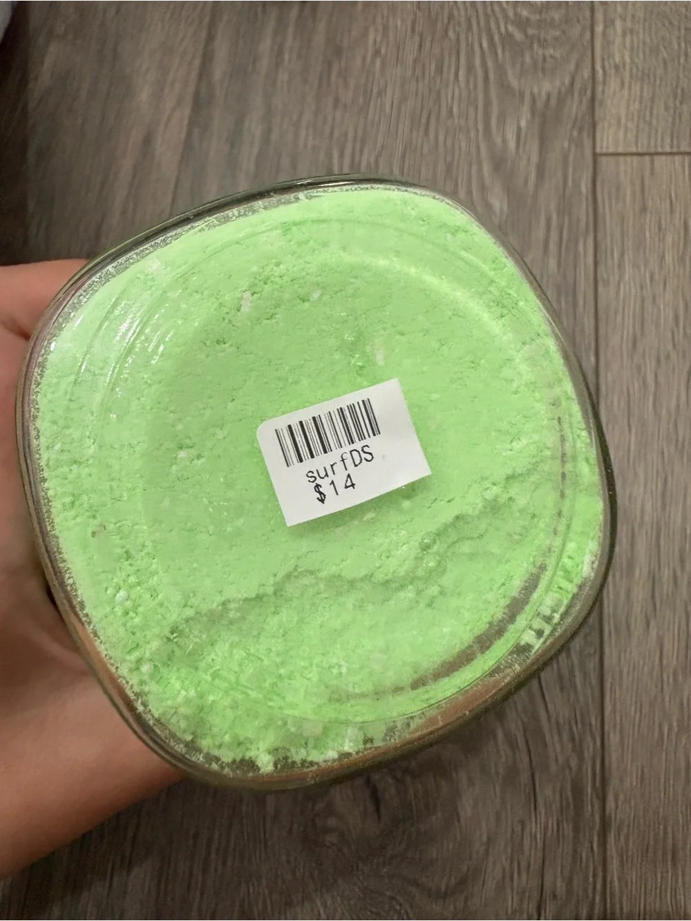 Coconut Lime Bath Dust - Green